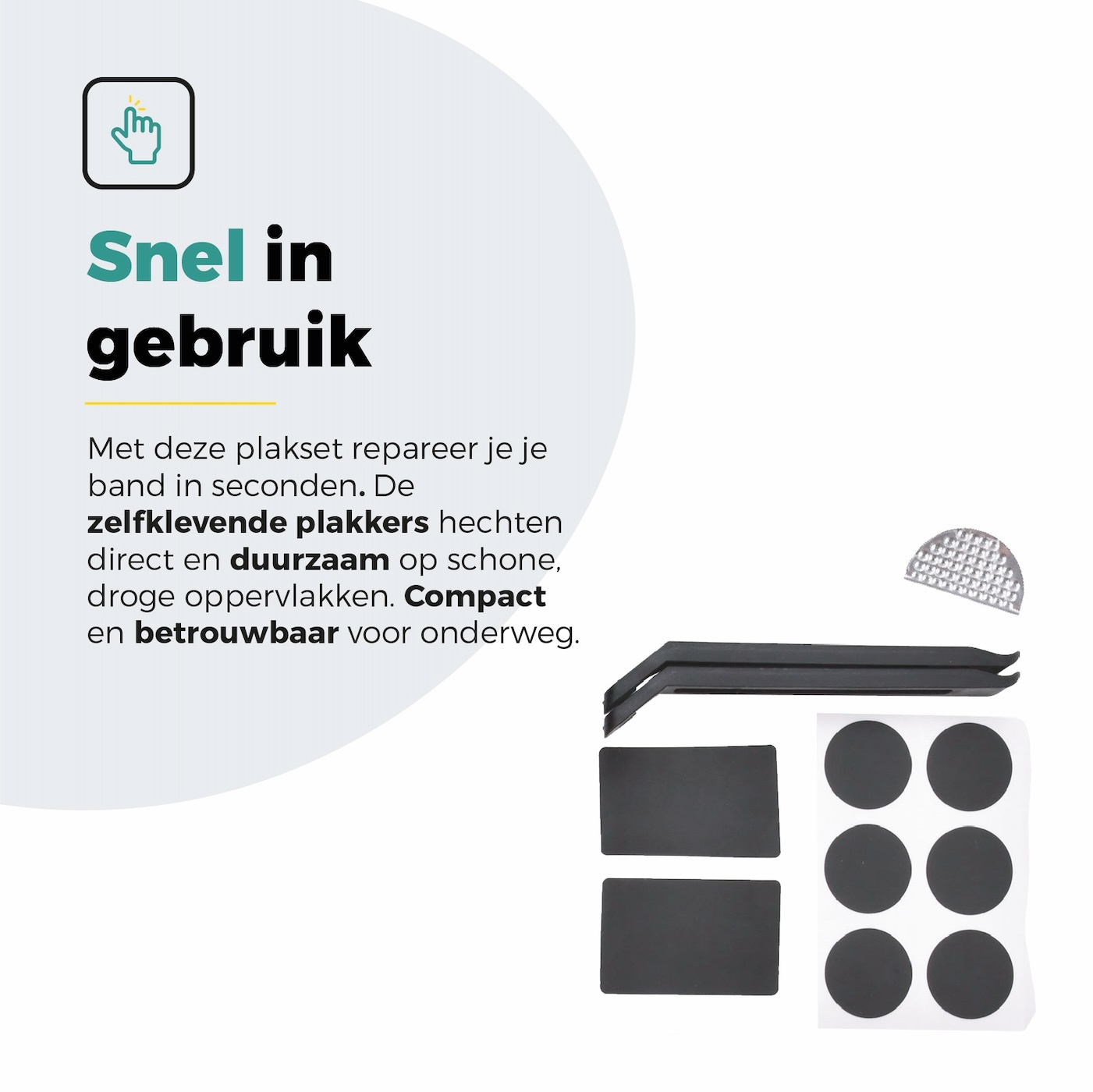 Voltano Lijmvrije Bandenplakset - Zelfklevende Bandenplakkers