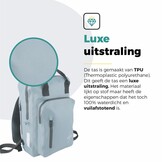 Voltano City Enkele Fietstas Rugzak E-bike - Ice Blauw - Codeslot - Laptopvak - Waterdicht