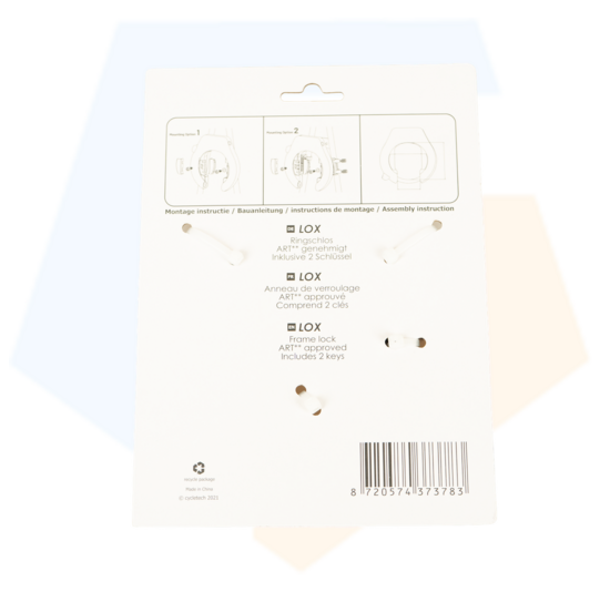 Falkx Lox Ringslot  - Zwart - 82mm Breed