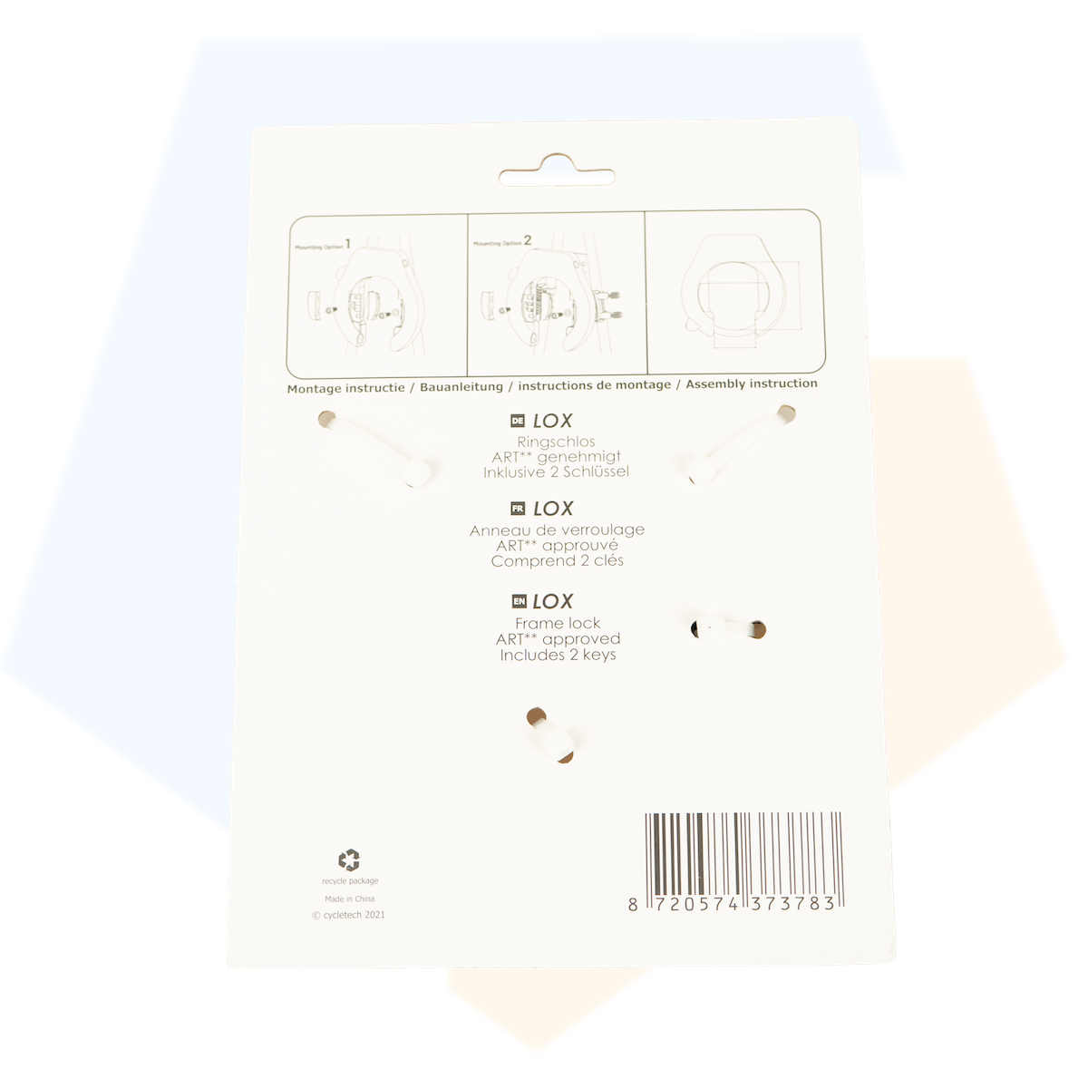 Falkx Lox Ringslot  - Zwart - 82mm Breed