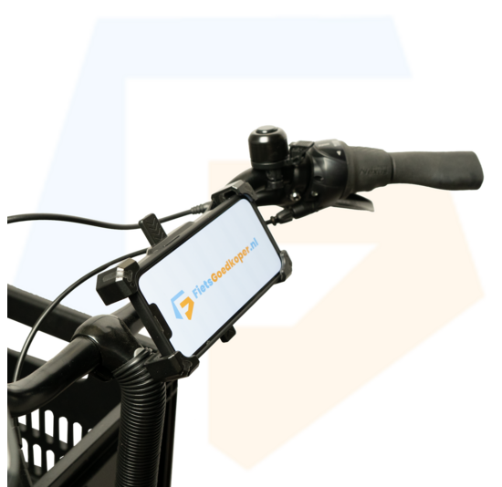 Falkx T-Grip Telefoonhouder - Zwart - Universeel - Tot 6.8 inch