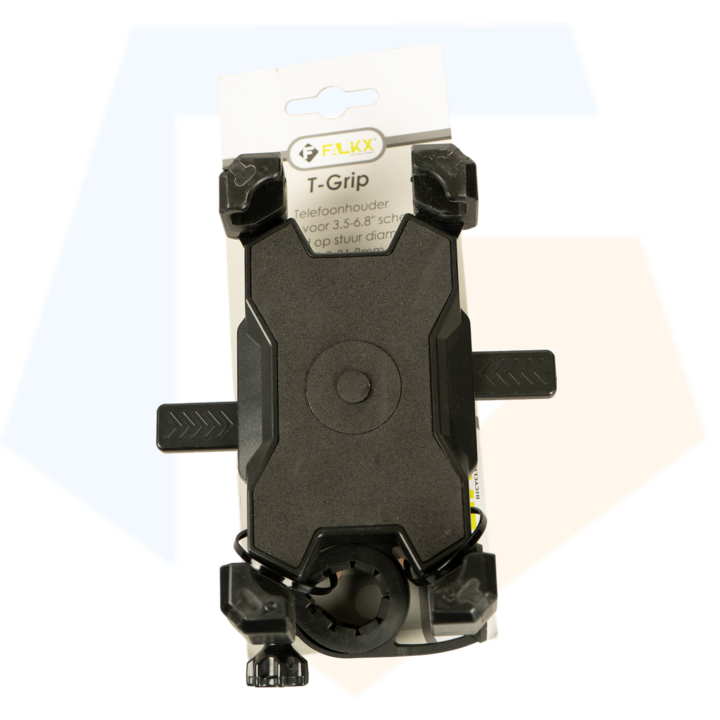 Falkx T-Grip Telefoonhouder - Zwart - Universeel - Tot 6.8 inch
