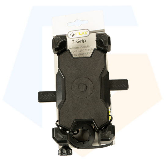 Falkx T-Grip Telefoonhouder - Zwart - Universeel - Tot 6.8 inch