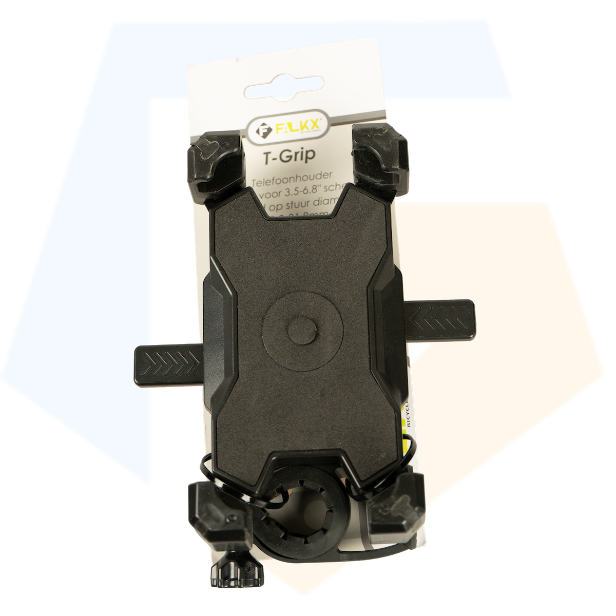 Falkx T-Grip Telefoonhouder - Zwart - Universeel - Tot 6.8 inch