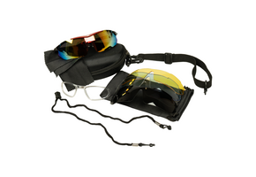 Voltano Fietsbril - Zwart / Rood - Incl. 5 Gratis Lenzen En Meer