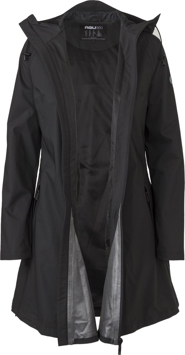Agu SEQ Regenjas - Dames Regenjas - Water En Winddicht - Zwart