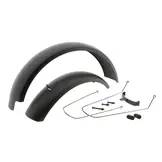 Mirage Fatbike Spatbordset - 12-20 Inch Voor En Achter - Zwart