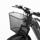 Voltano Stalen Fietsmand 22 Liter - Zwart Met Handvat - Anti Kras Haken