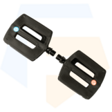 Falkx Grip E-bike Fietspedalen - Zwart - Brede Pedalen