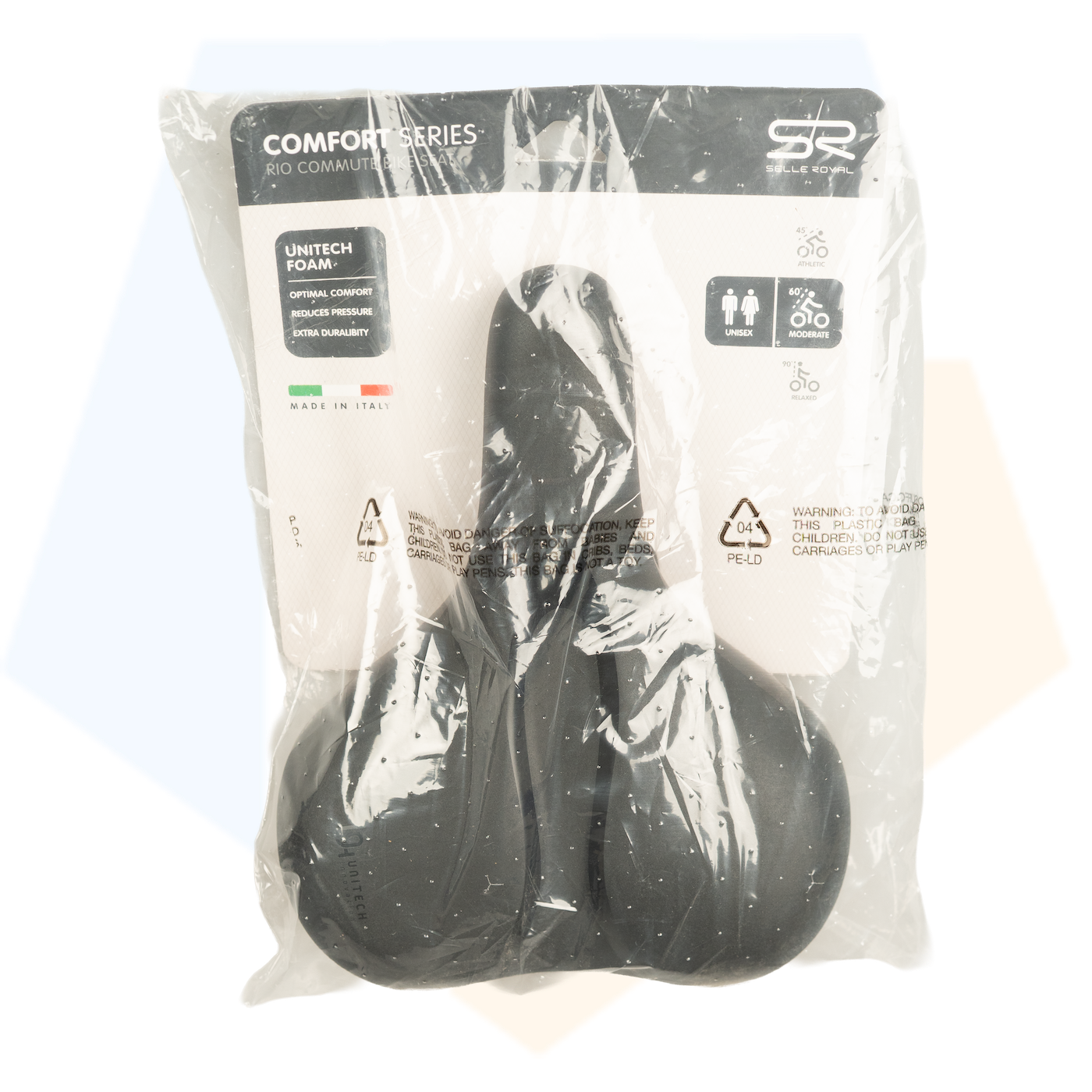 Selle Royal Rio Commute Breed Fietszadel - Unisex Zadel - Zwart