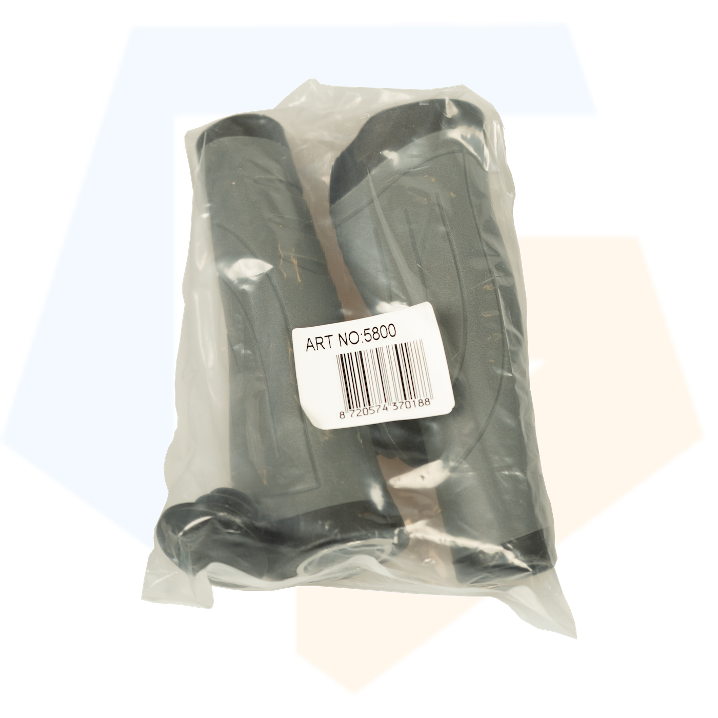 Falkx Silber Gripp Fietshandvatten - Ergonomische Handvatten - Zwart / Grijs