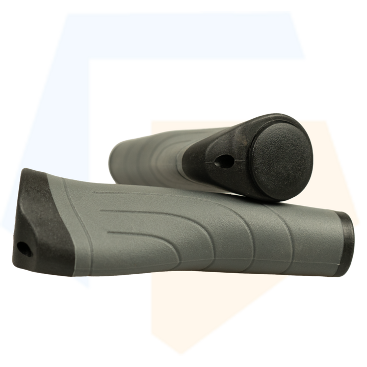 Falkx Silber Gripp Fietshandvatten - Ergonomische Handvatten - Zwart / Grijs