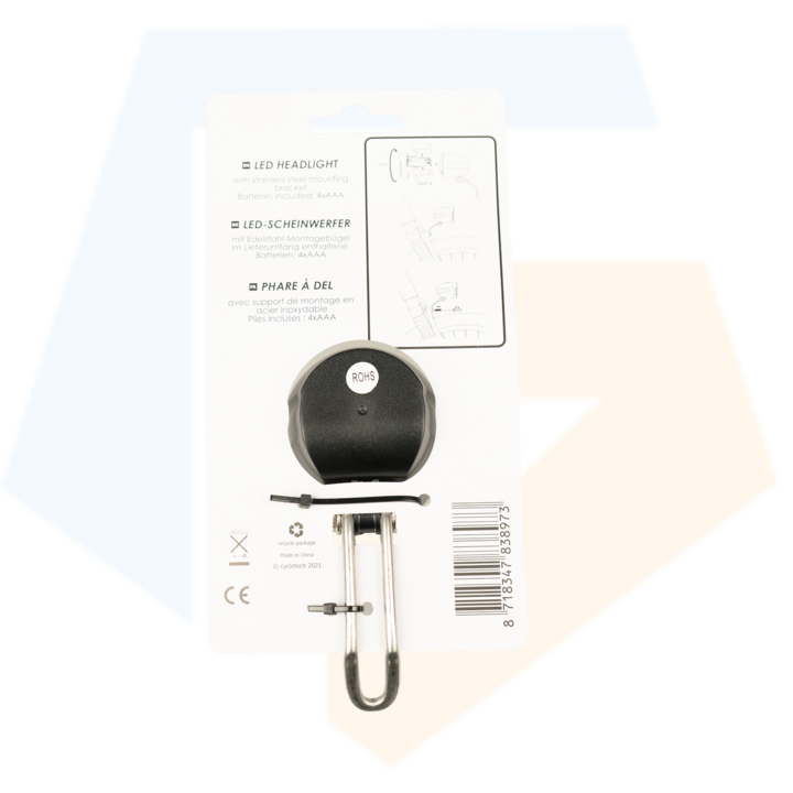 Falkx Move Koplamp Led Batterij - Zwart