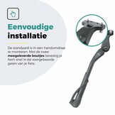 Voltano Enkele Fietsstandaard Verstelbaar - 24'' t/m 28'' - 40 MM Montage