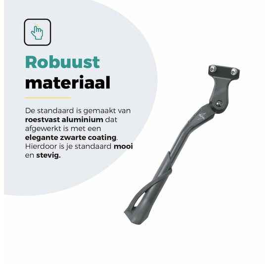 Voltano Enkele Fietsstandaard Verstelbaar - 24'' t/m 28'' - 40 MM Montage