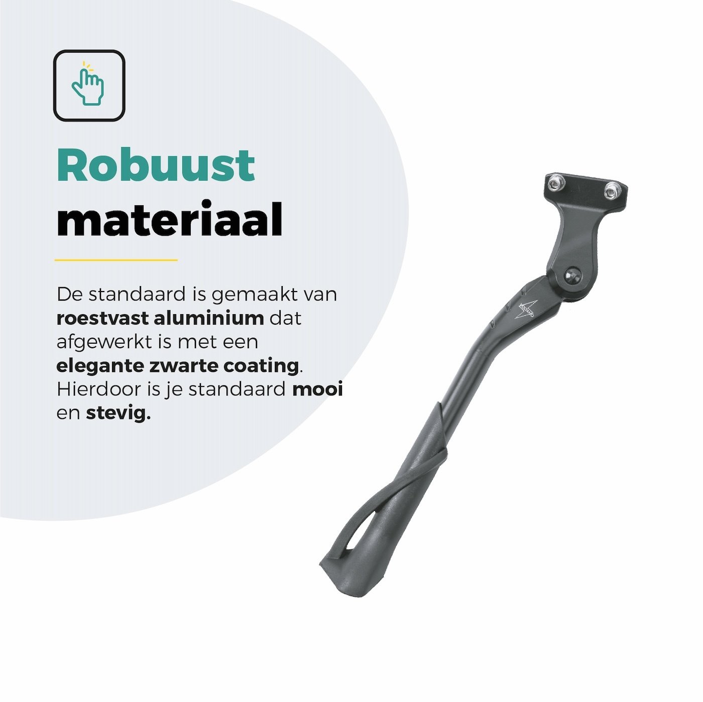 Voltano Enkele Fietsstandaard Verstelbaar - 24'' t/m 28'' - 40 MM Montage