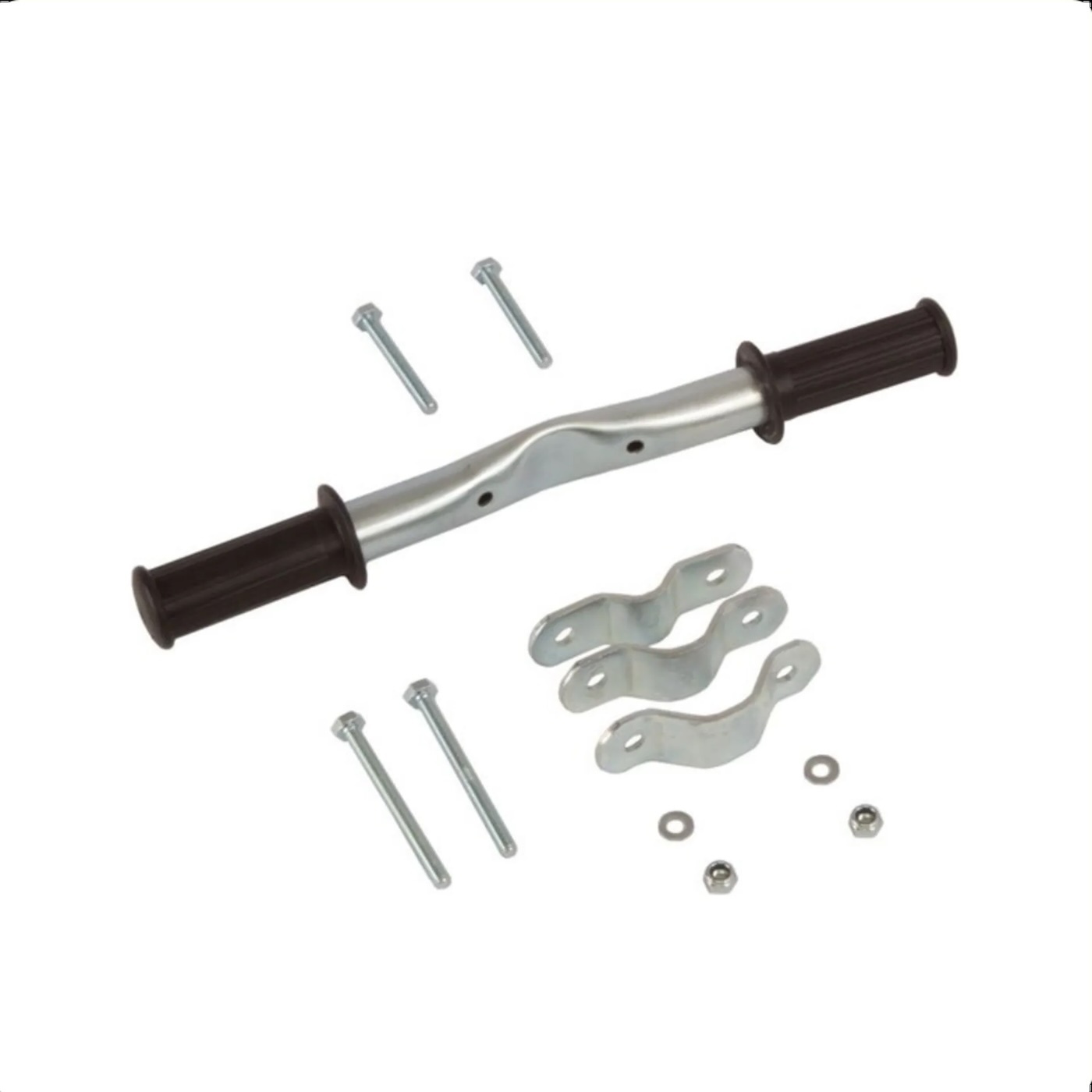 Steco Voetsteunen - Voor Framebuis - Zwart/Zilver