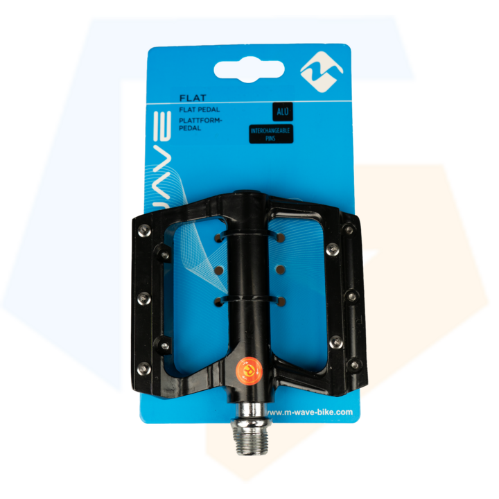 M-Wave FLAT Fatbike Pedalen - Extra Breed - Zwart - 9/16"