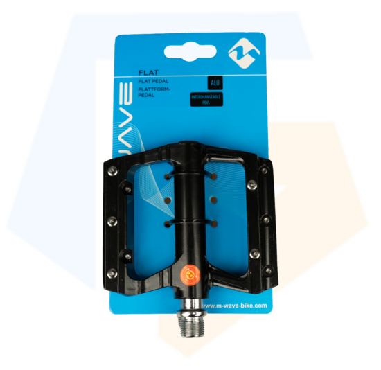 M-Wave FLAT Fatbike Pedalen - Extra Breed - Zwart - 9/16"