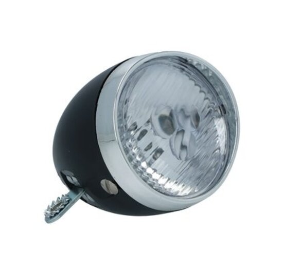 Dresco Classic LED Koplamp - Batterij - Zwart