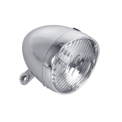 Dresco Classic LED Koplamp - Batterij - Chroom