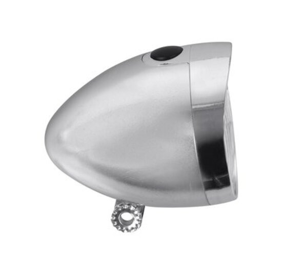 Dresco Classic LED Koplamp - Batterij - Chroom