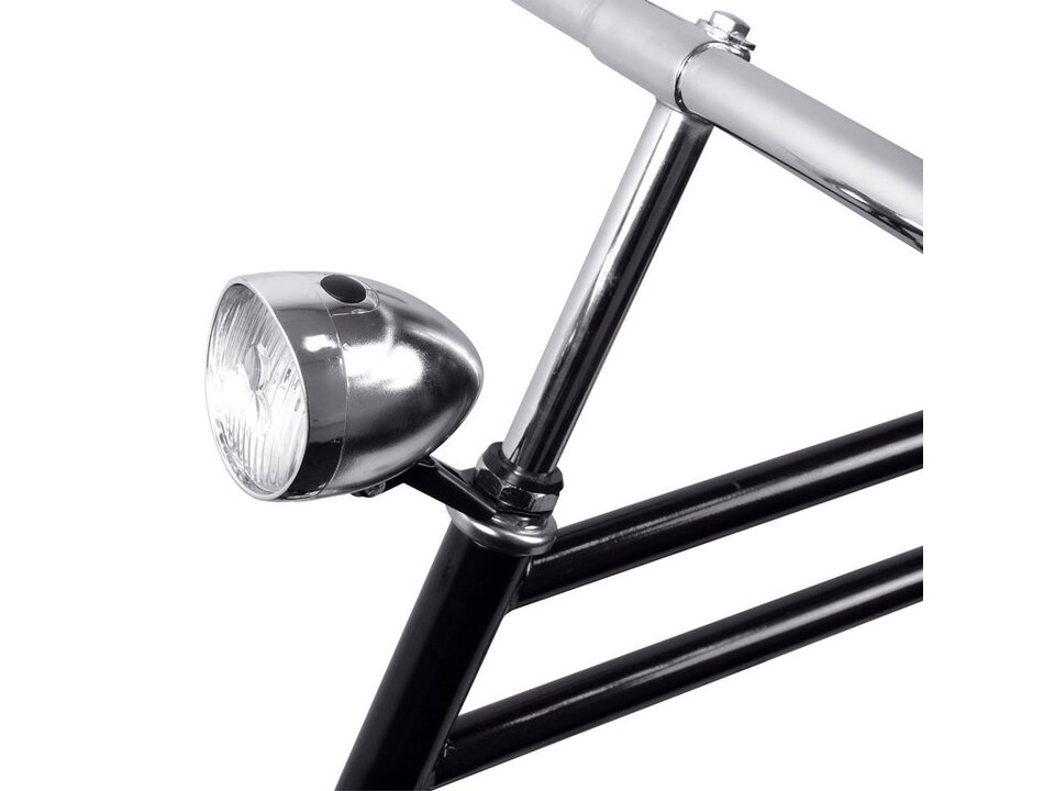 Dresco Classic LED Koplamp - Batterij - Chroom