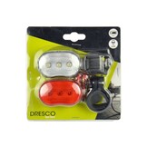 Dresco Classic LED Verlichtingsset - Voor- en Achterlicht - Incl. Batterij
