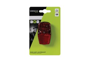 Dresco Spatbord Achterlicht - Krachtige Rode LED - Incl. Batterij