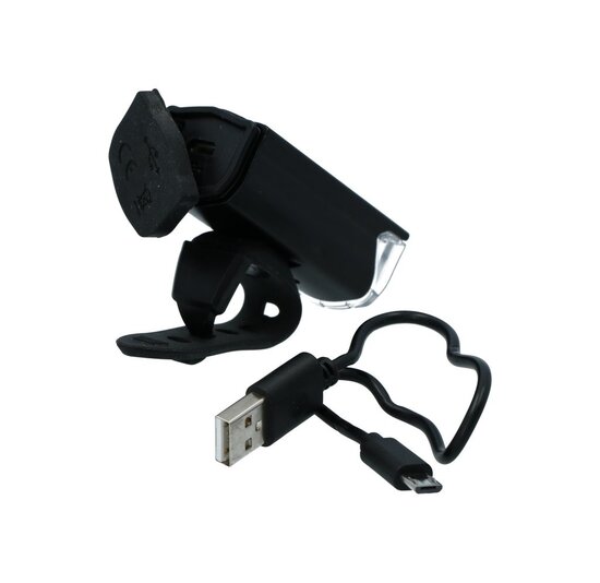 Dresco Voorlicht - Krachtige LED - Oplaadbaar - Zwart