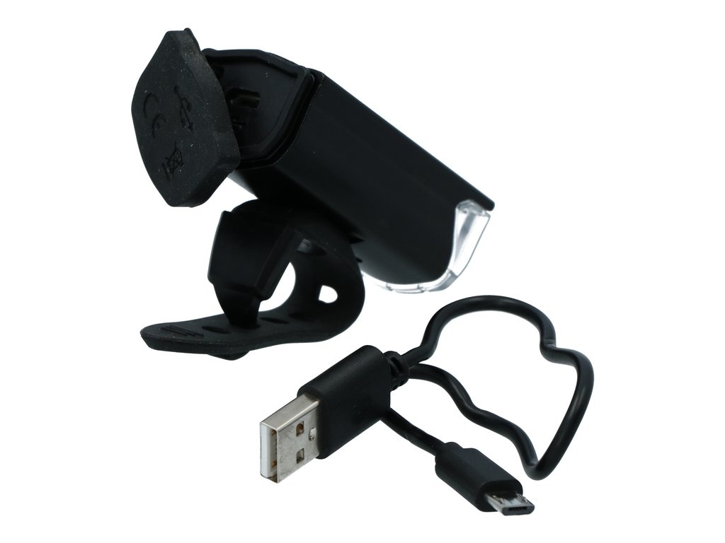 Dresco Voorlicht - Krachtige LED - Oplaadbaar - Zwart