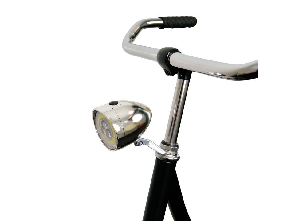 Dresco Classic CON LED koplamp - Batterij - Zilver