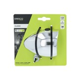 Dresco Classic CON LED koplamp - Batterij - Zilver
