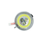 Dresco Classic CON LED koplamp - Batterij - Zilver