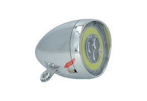Dresco Classic CON LED koplamp - Batterij - Zilver