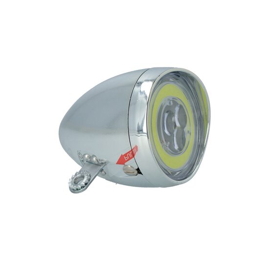 Dresco Classic CON LED koplamp - Batterij - Zilver