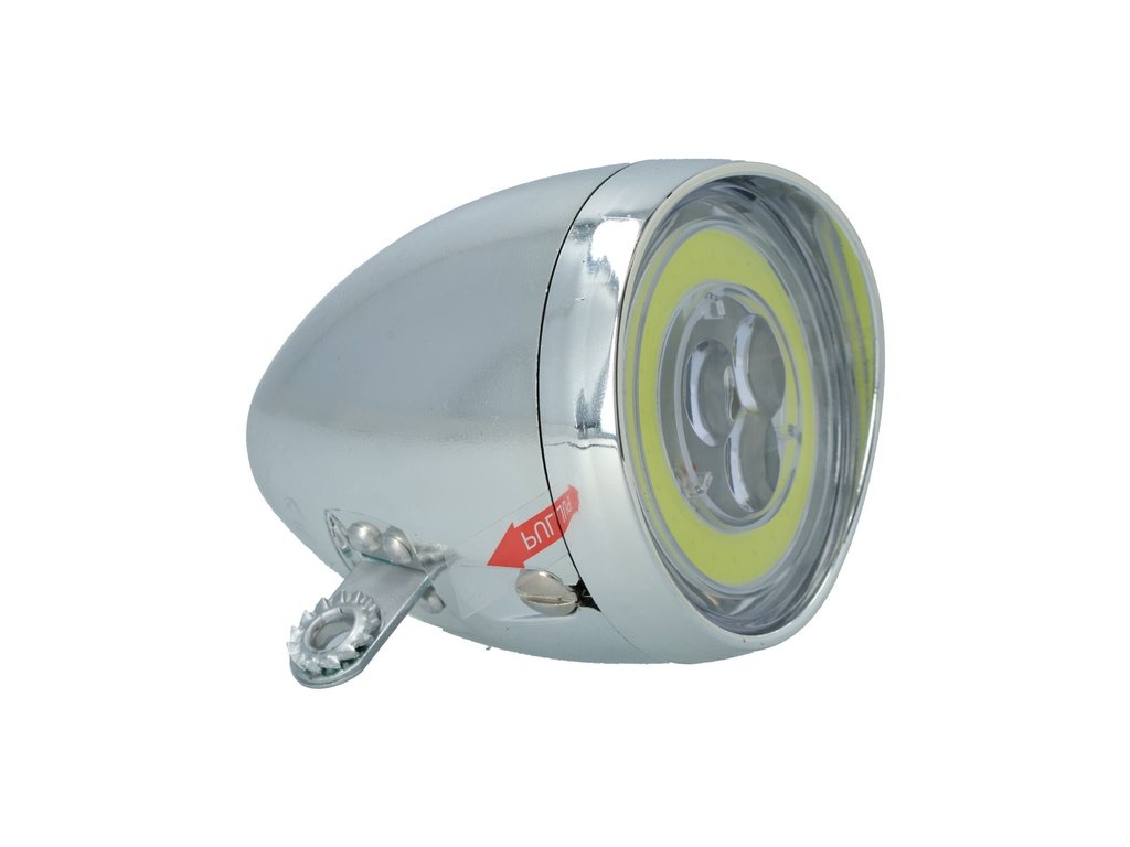 Dresco Classic CON LED koplamp - Batterij - Zilver