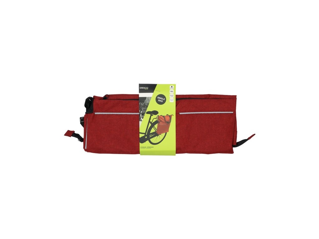 Dresco Multifunctionele Enkele Fietstas - 18 Liter - Rood