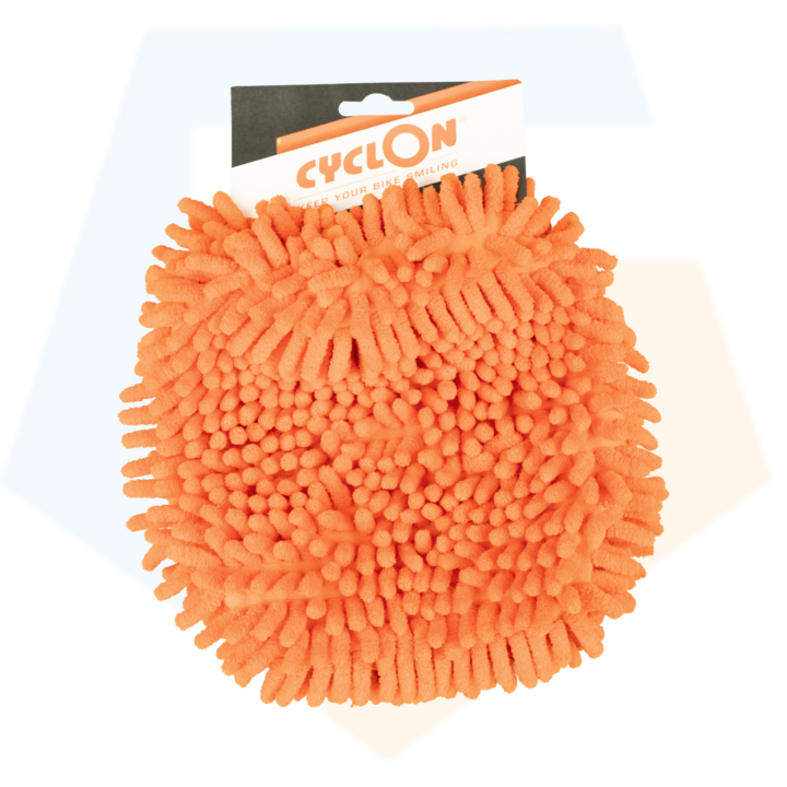 CyclOn Microvezel Washandschoen - Bike Cleaner - Oranje