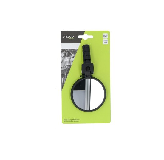 Dresco Fietsspiegel Rond - Linker / Rechterzijde - Zwart