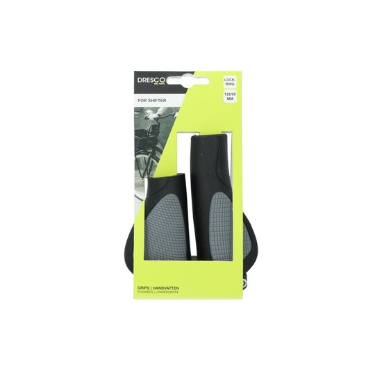 Dresco City plus Fietshandvatten - 136/95 MM - Zwart / Grijs