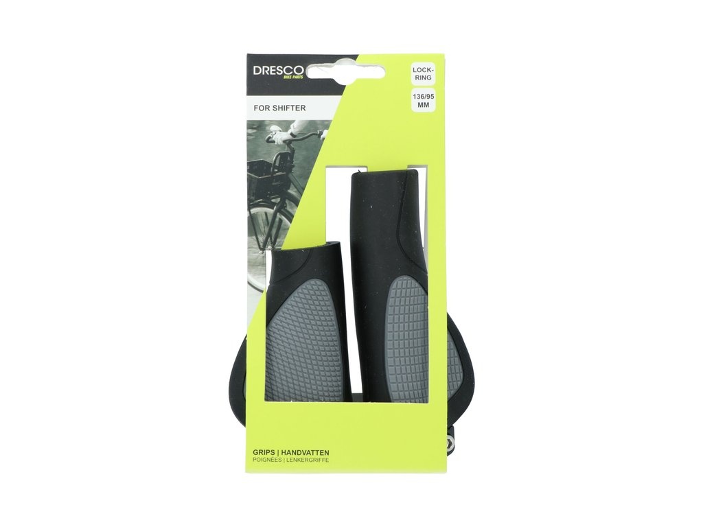 Dresco City plus Fietshandvatten - 136/95 MM - Zwart / Grijs