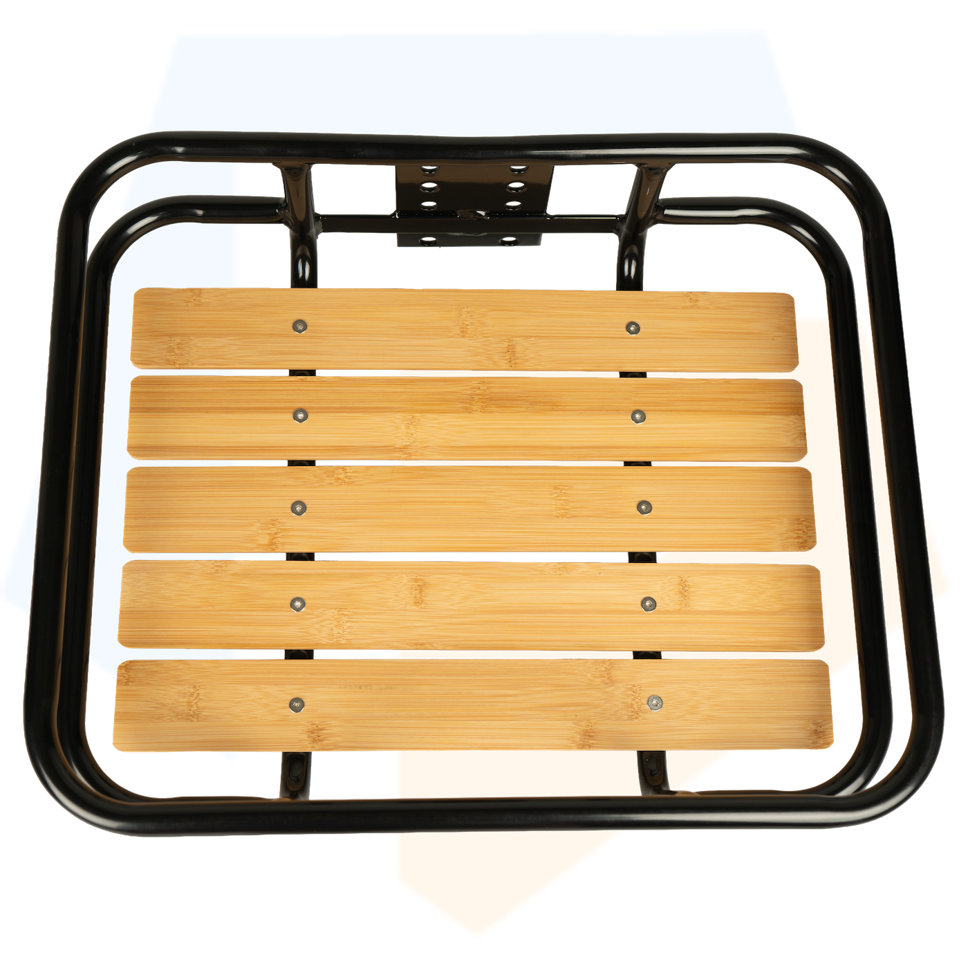 Dresco Voordrager Bagagedrager - Zwart Met Houten Inleg