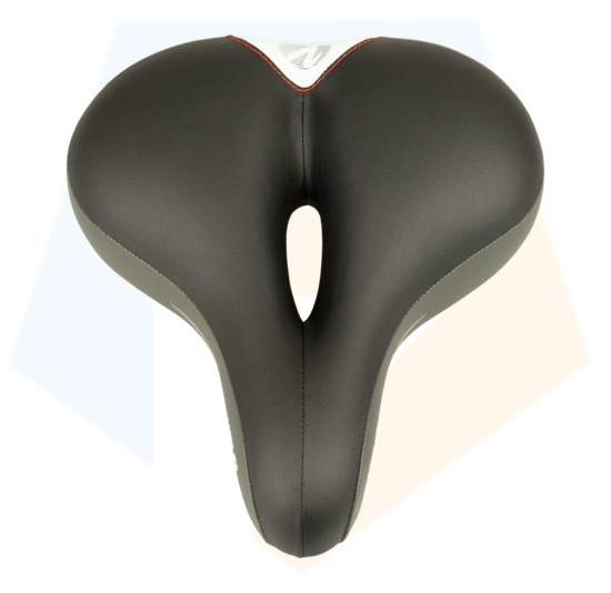 Velo Fietszadel Newport Gemini - Dames - Zwart - Memory Foam