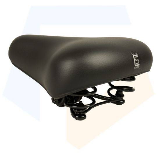 Selle Comfort Fietszadel Unisex - City - Zwart