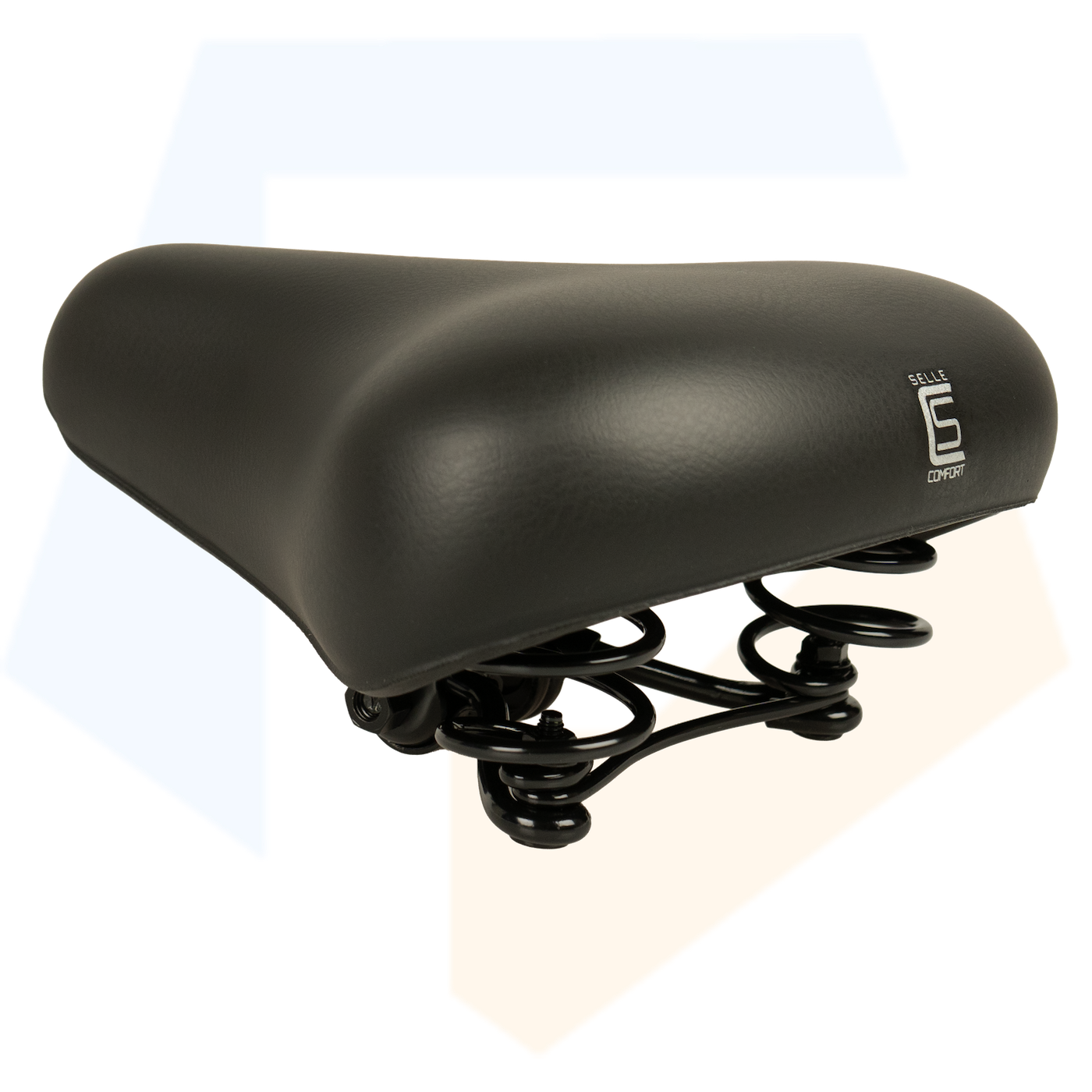 Selle Comfort Fietszadel Unisex - City - Zwart