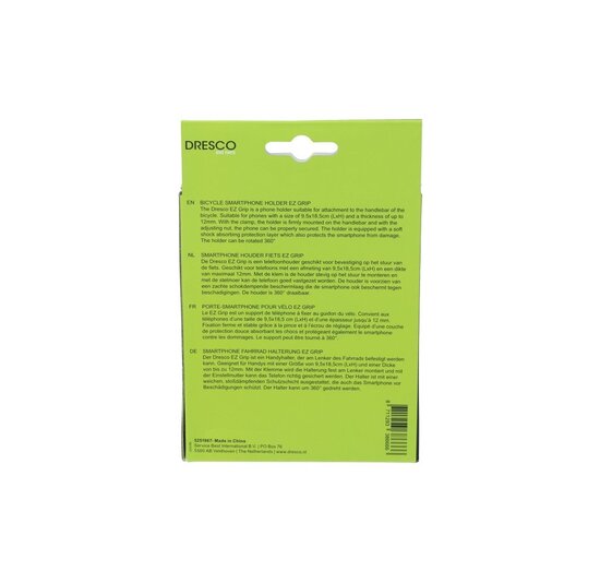 Dresco EZ Telefoonhouder - Smartphone Houder - Zwart
