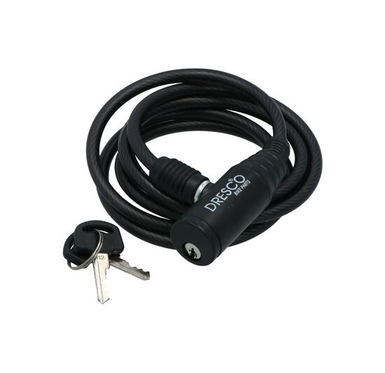 Dresco Kabelslot - 150 CM - 6 MM - Zwart