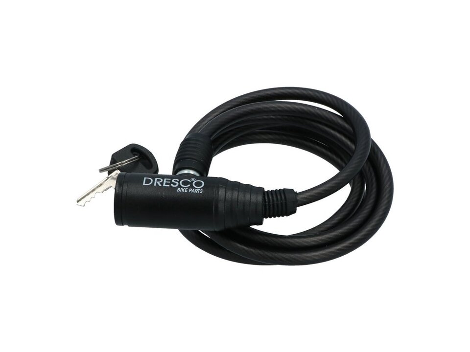 Dresco Kabelslot - 150 CM - 6 MM - Zwart