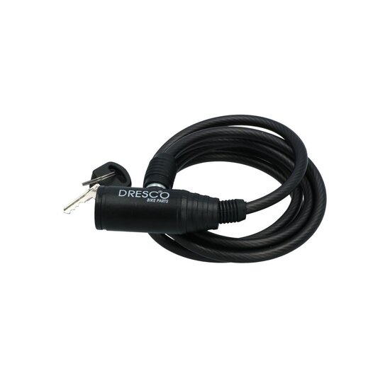 Dresco Kabelslot - 150 CM - 6 MM - Zwart